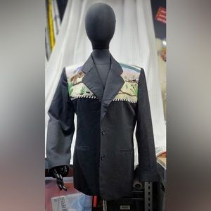 Vintage Sum-Es Los Angeles, hand beaded, Black Blazer